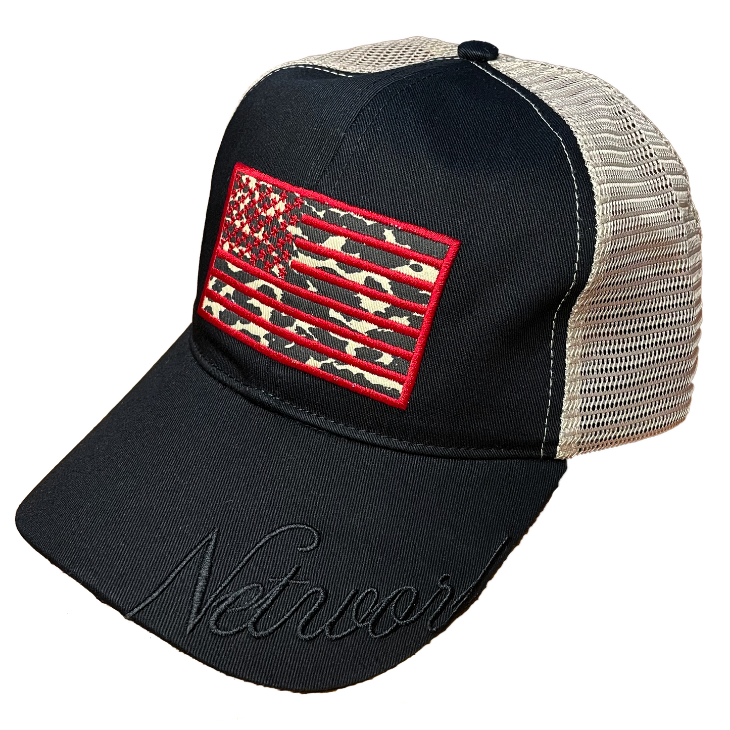 leopard trucker cap
